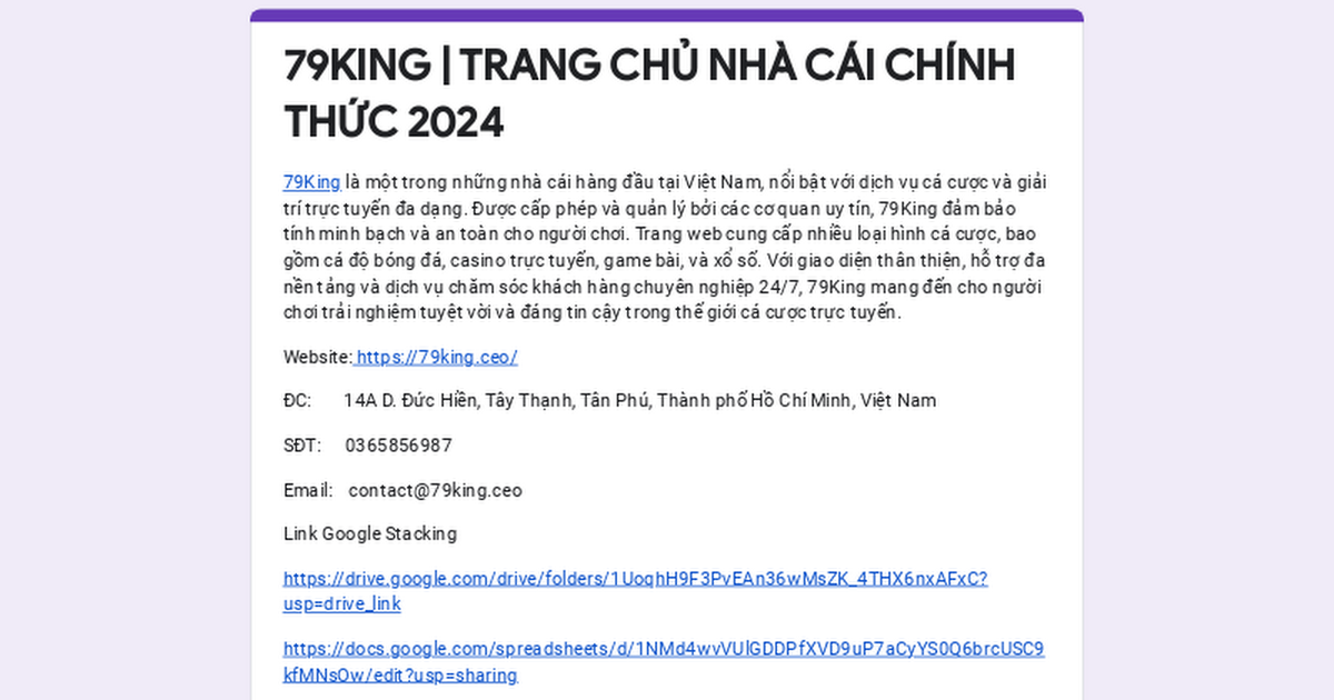 Những Lợi Ích Khi Tham Gia 79king9